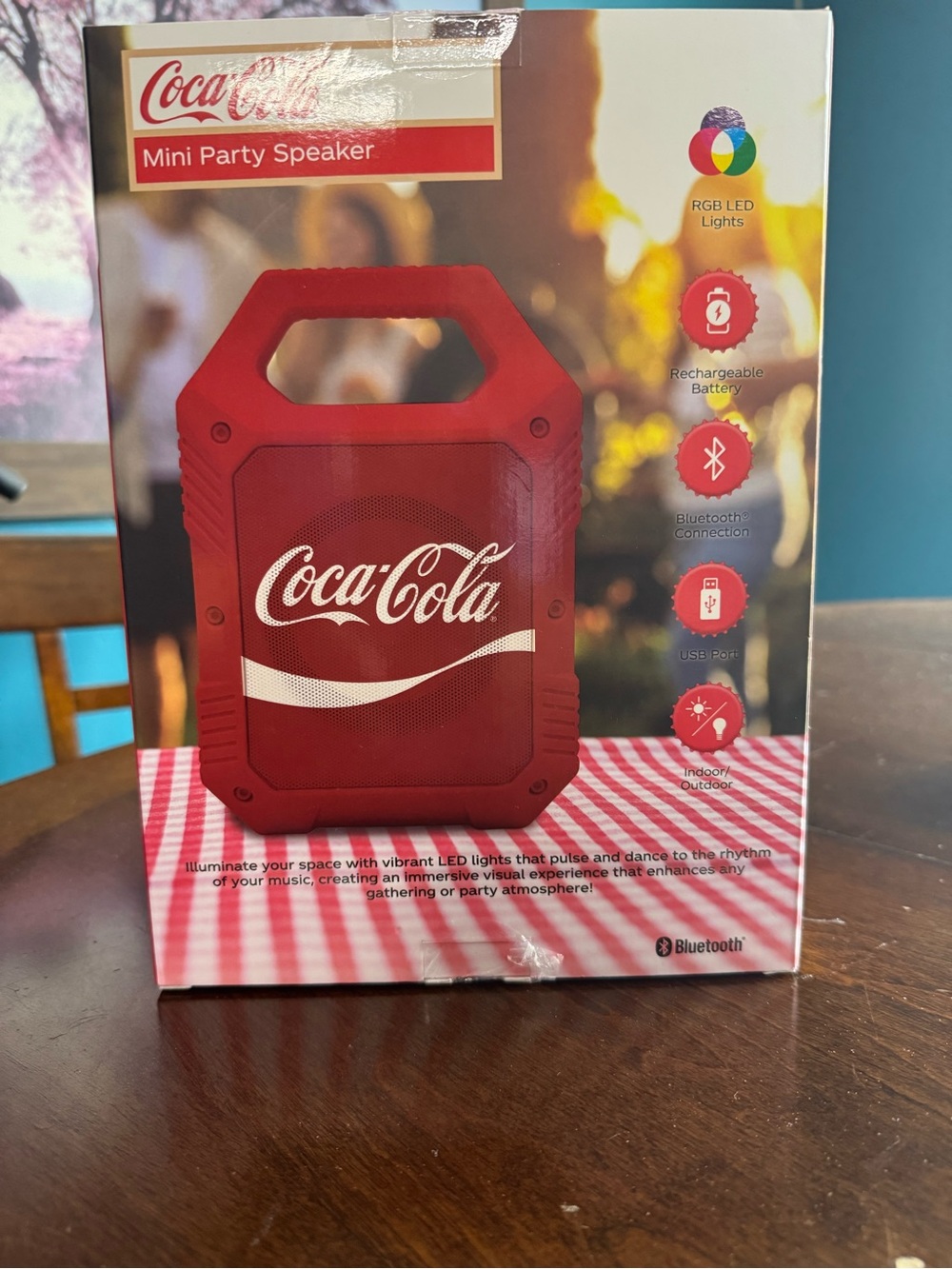 Coca-Cola Red Portable Mini Party Bluetooth Speaker